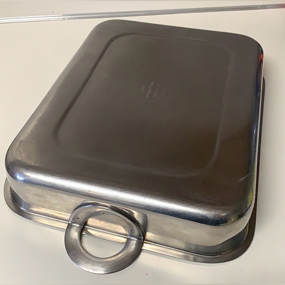 Vtg DANSK INTERNATIONAL Korea Handled Rectangular Stainless Steel Roasting Pan - Picture 15 of 16